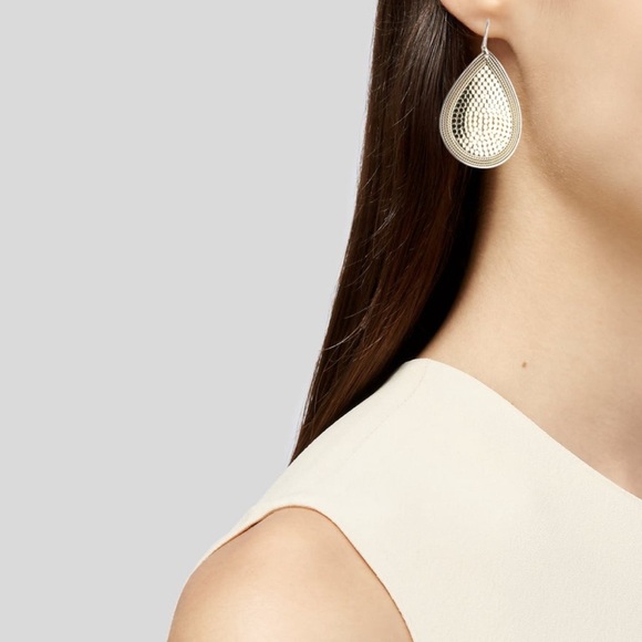 Anna Beck Jewelry - Anna Beck Two-Tone Teardrop Earrings